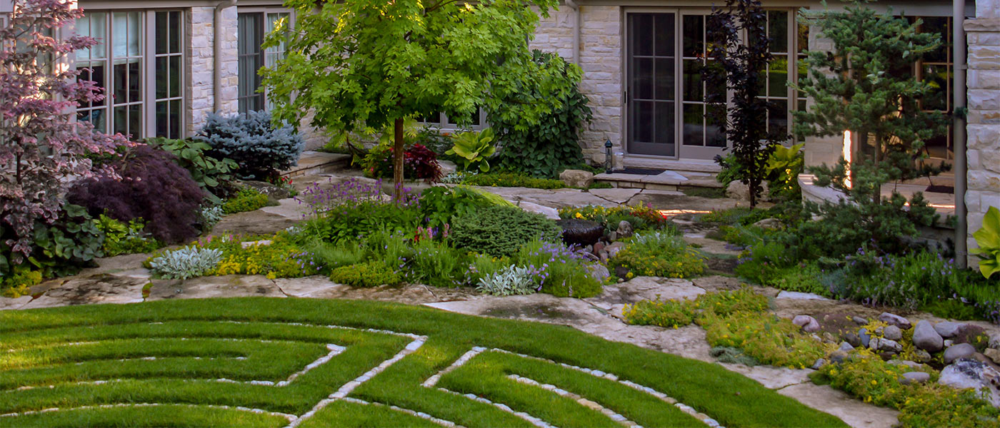 Hardscape and garden